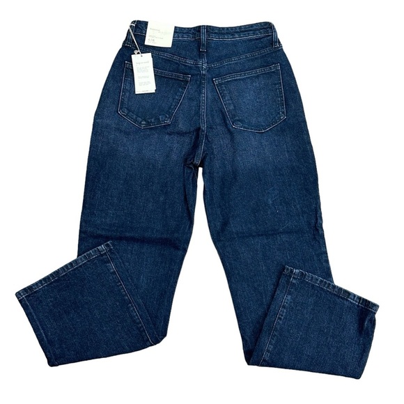 Womens a new day 4 27 Small Jeans Denim Navy Blue Bootcut Stretch High Rise NWT - Picture 4 of 12